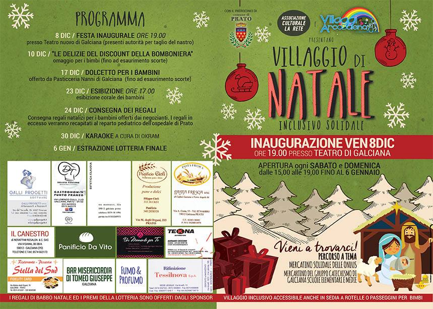 Regali Di Natale Karaoke.Villaggio Di Natale A Galciana Prato Vi Aspettiamo Neurofibromatosi